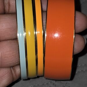 J Crew Enamel Colorful Bangles